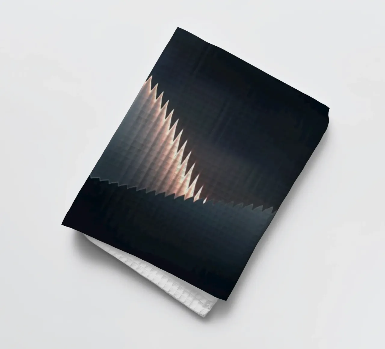 waveform reflection tea towel by Earthly Visions