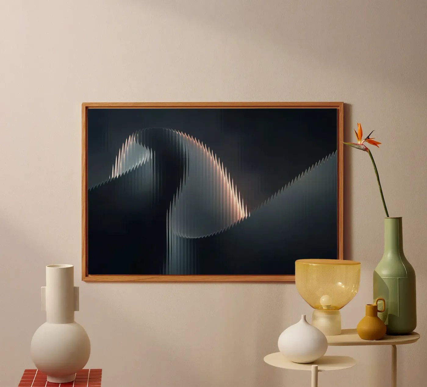 riflessione della forma d'onda alluminio dibond da Earthly Visions