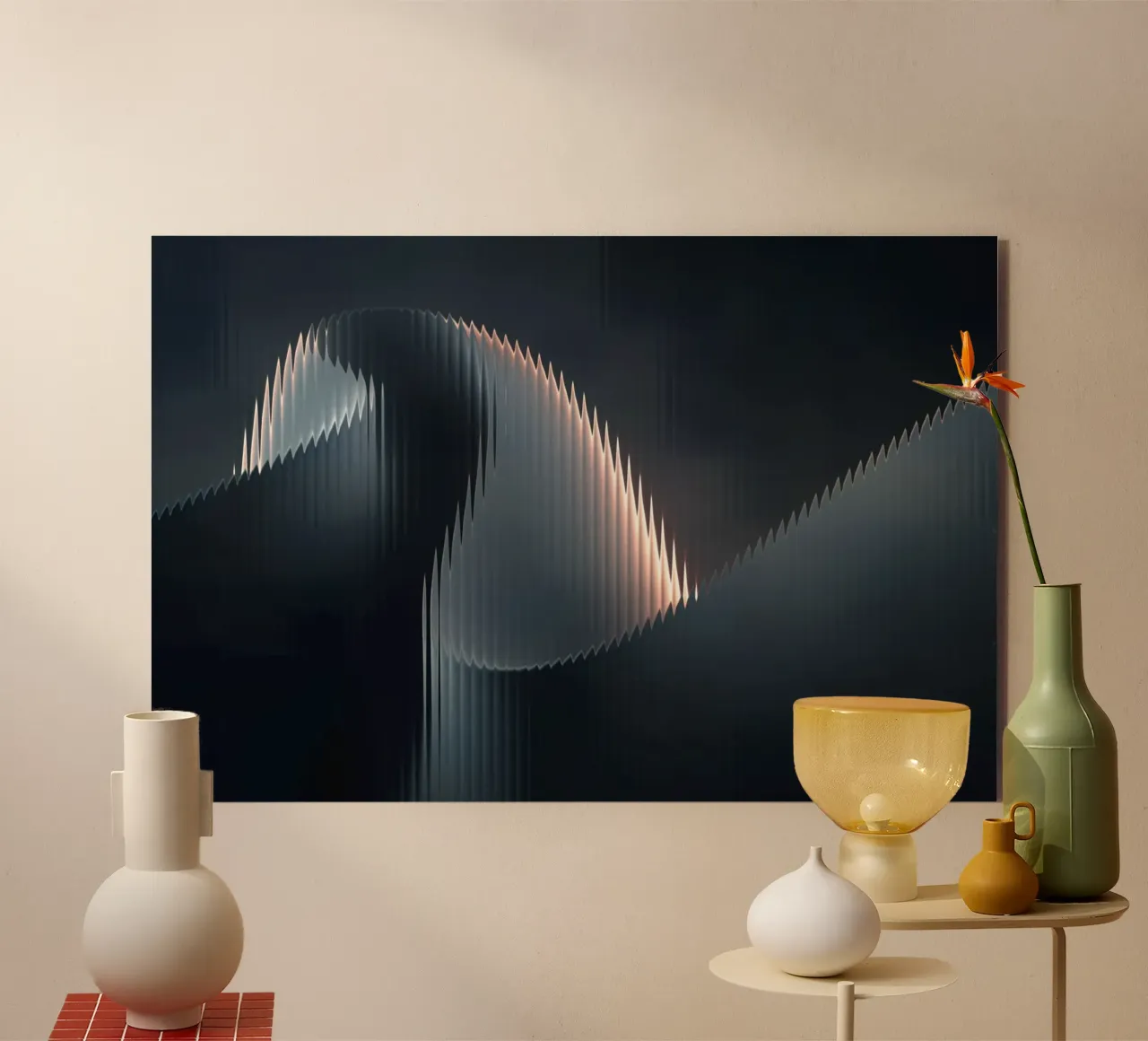 waveform reflection forex plate by Earthly Visions