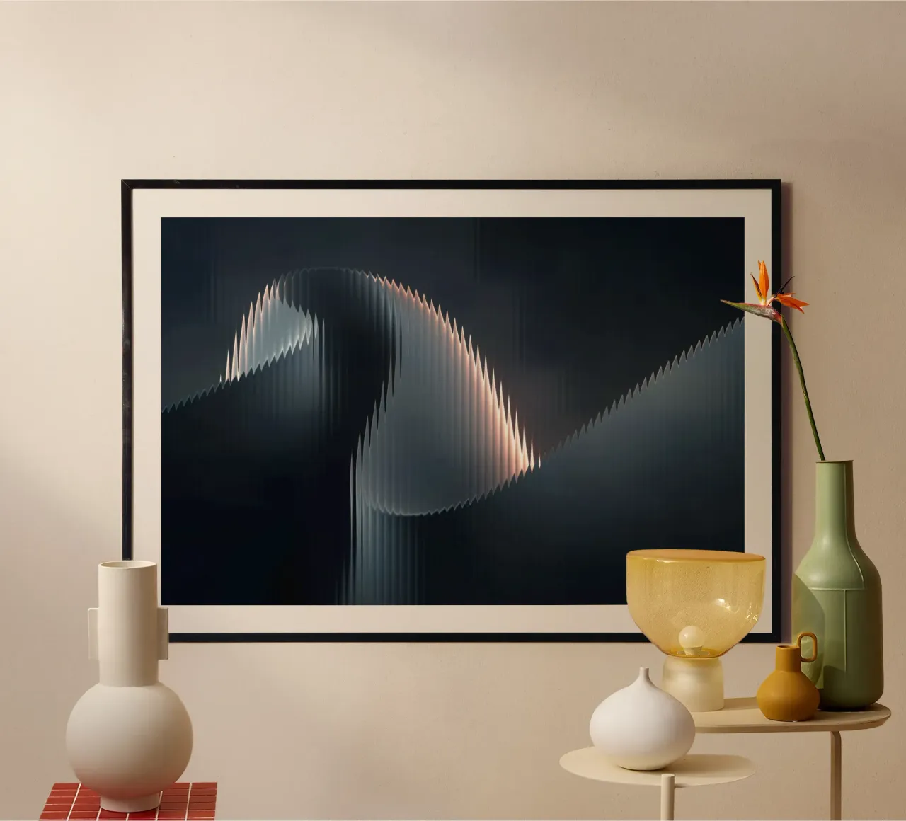 waveform reflection poster by Earthly Visions