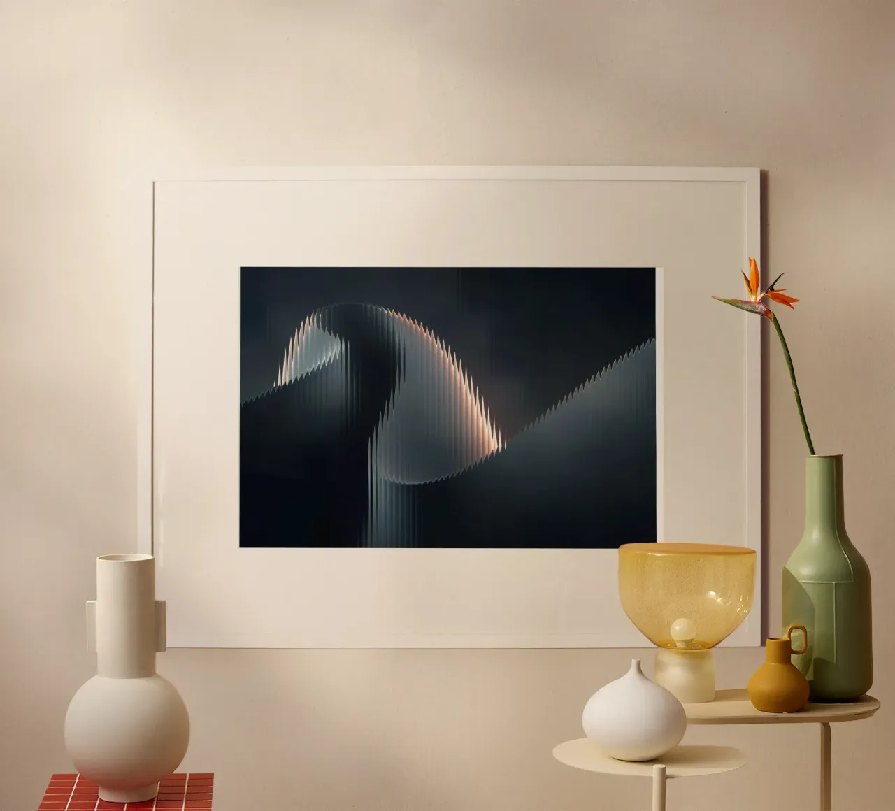 waveform reflection poster by Earthly Visions