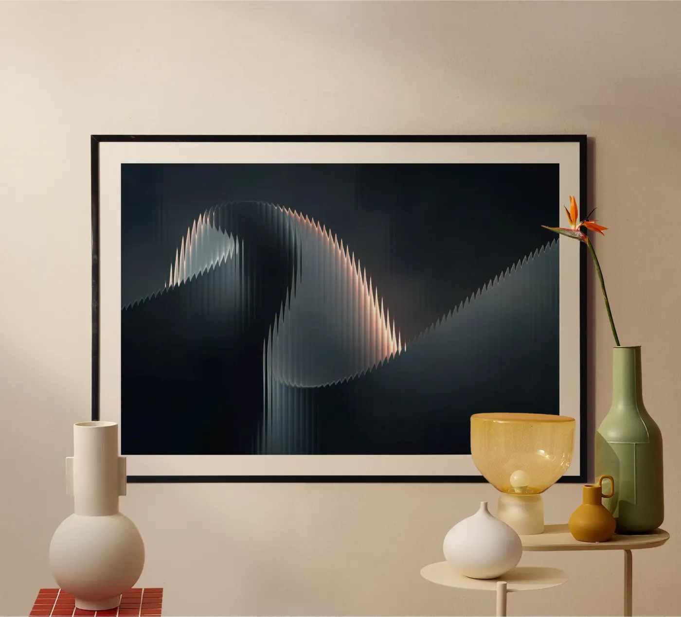 waveform reflection poster by Earthly Visions
