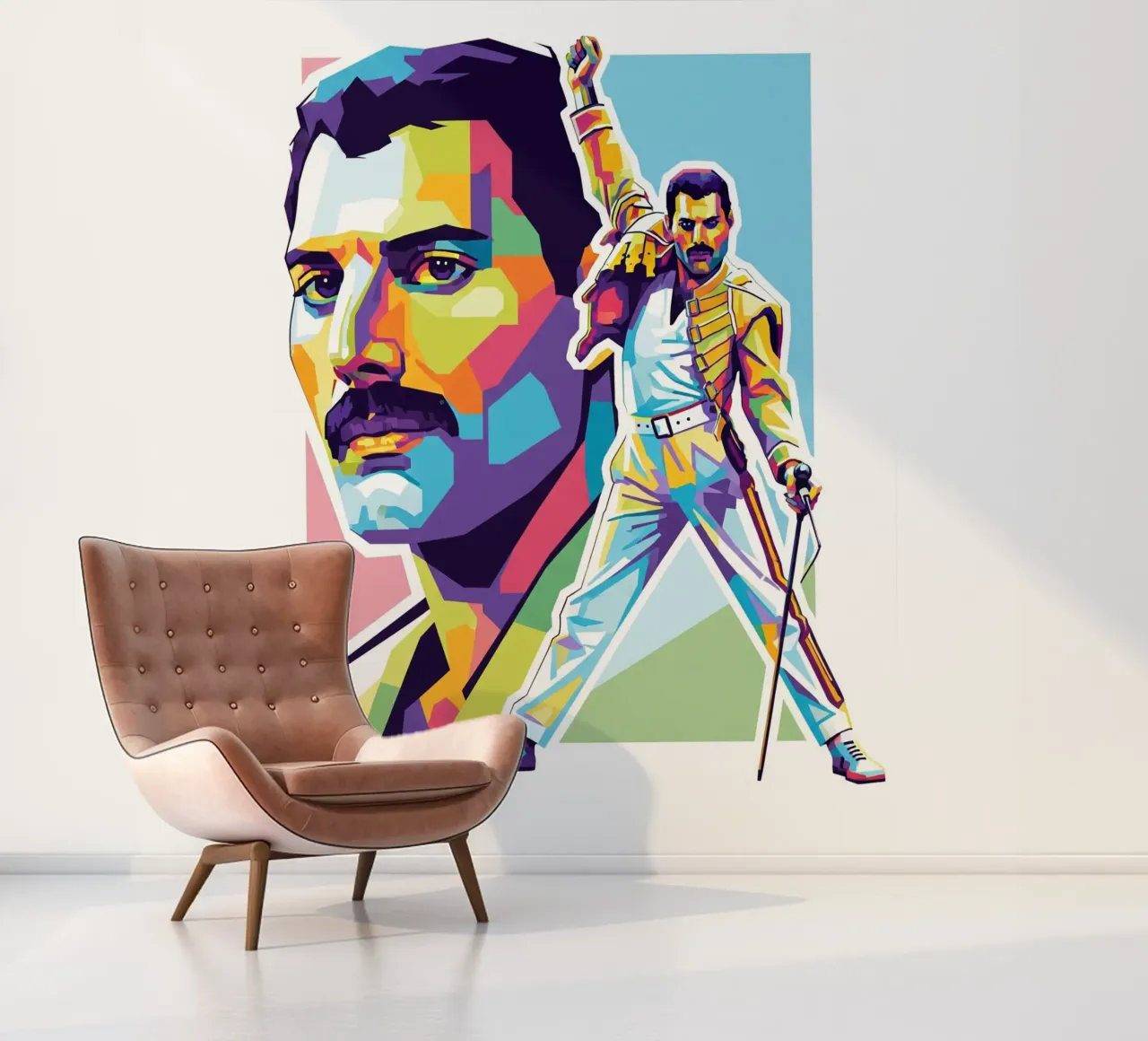Freddie Mercury signature style photo wallpaper by Hantamrata