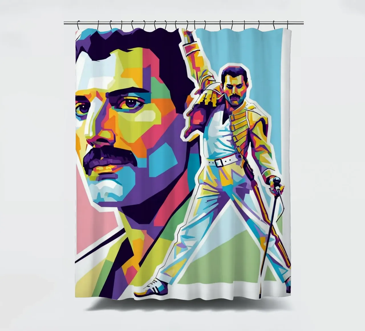 Freddie Mercury signature style tenda da doccia da Hantamrata