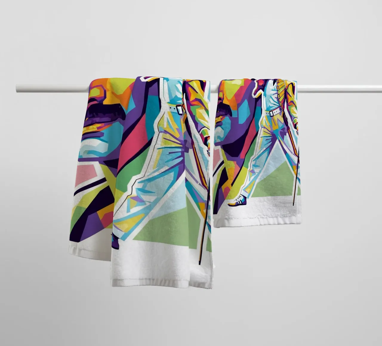 Freddie Mercury signature style towel by Hantamrata