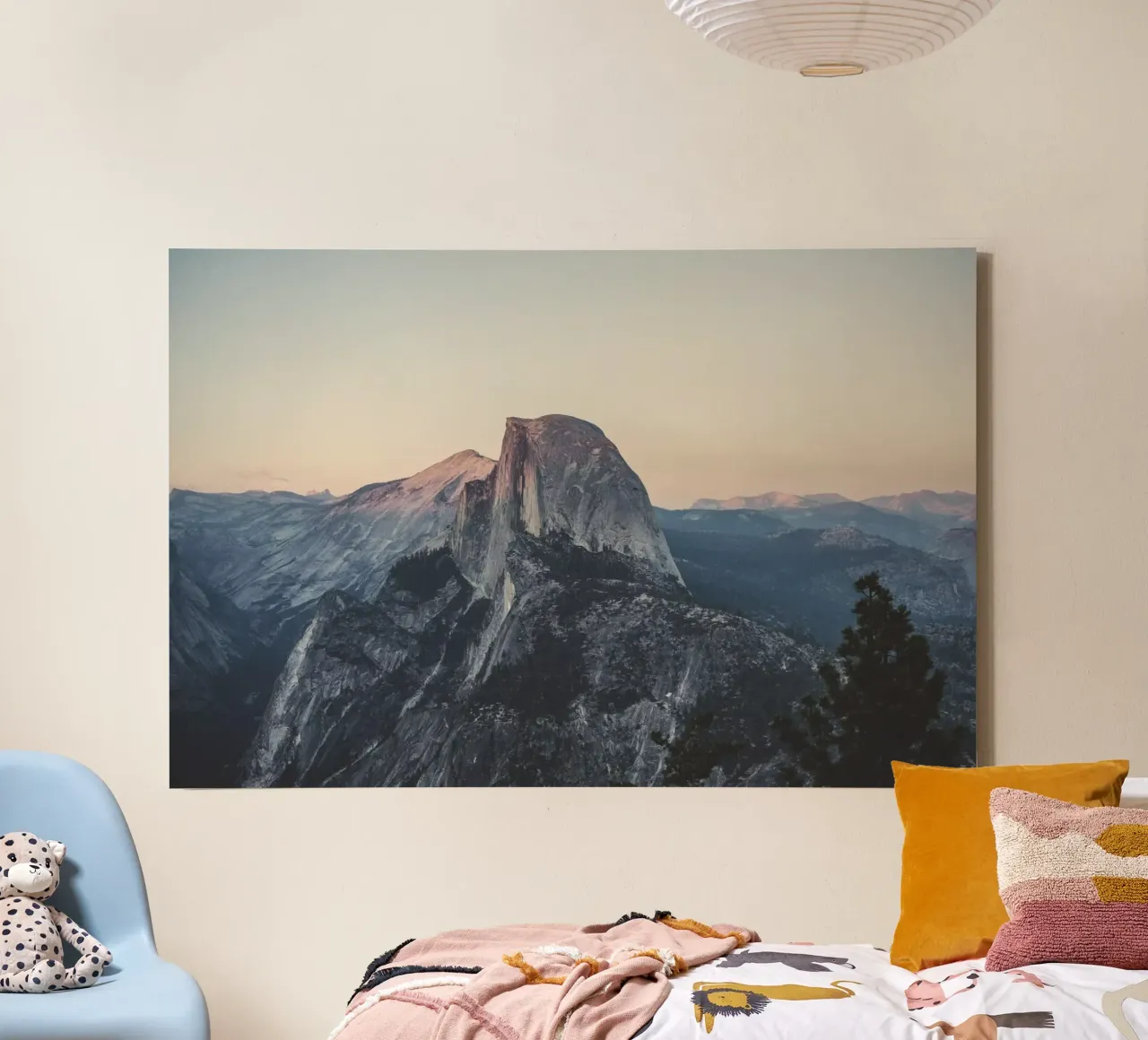 Half Dome canvas met Baklijst van thetraveller