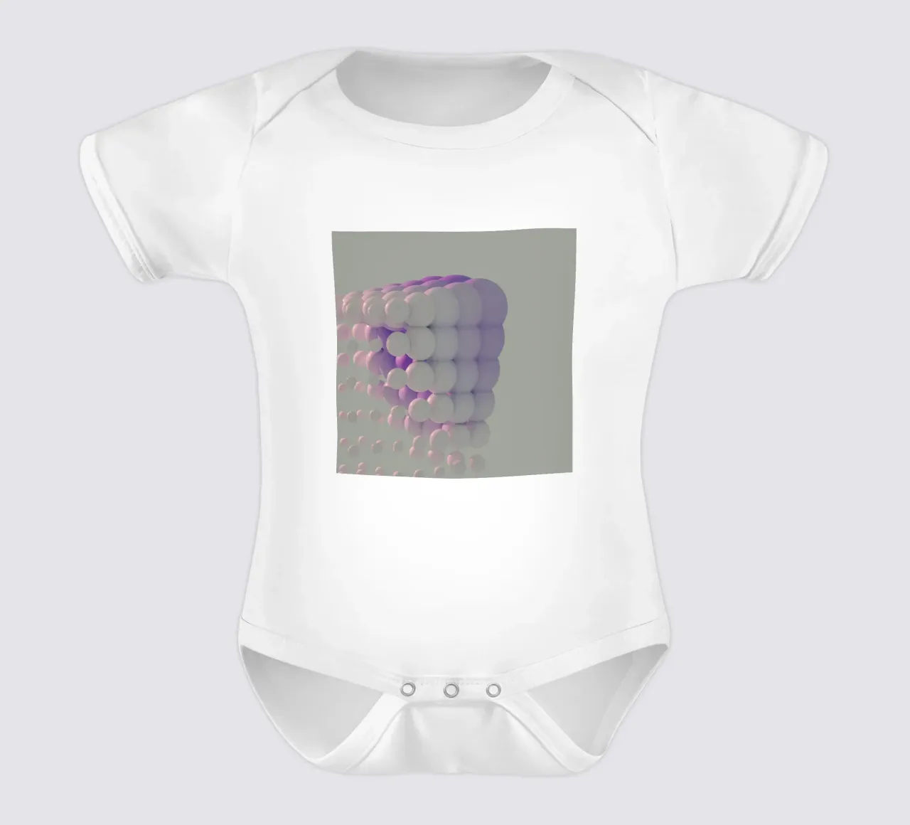 sfere forme geometriche body neonato maniche corte da Earthly Visions