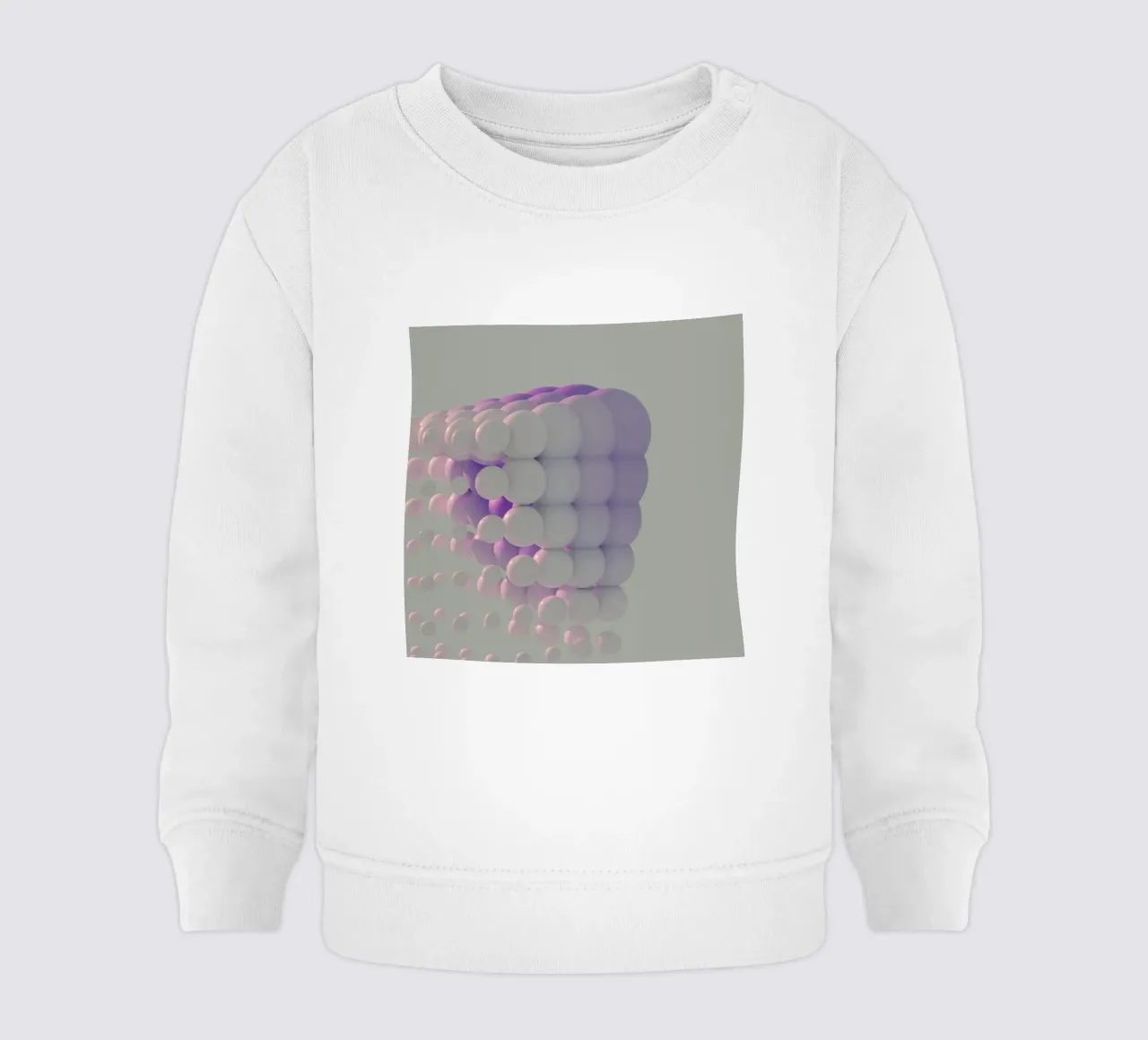 sfere forme geometriche felpa neonato da Earthly Visions