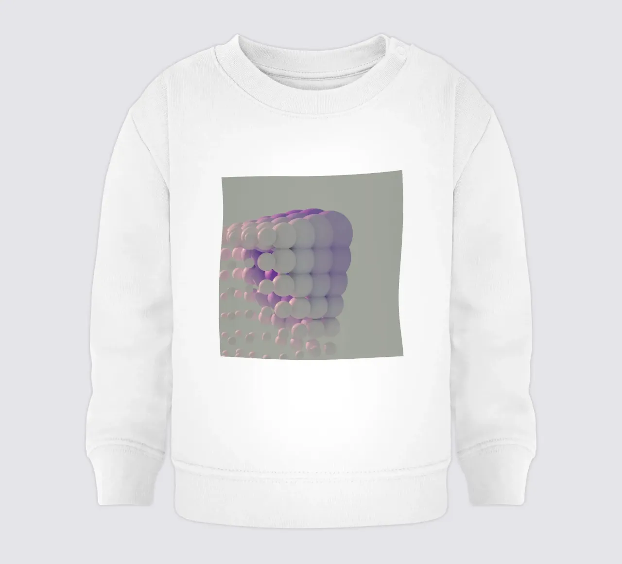 sfere forme geometriche felpa neonato da Earthly Visions