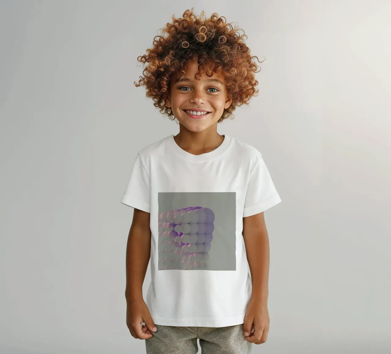 sfere forme geometriche t-shirt bambini da Earthly Visions