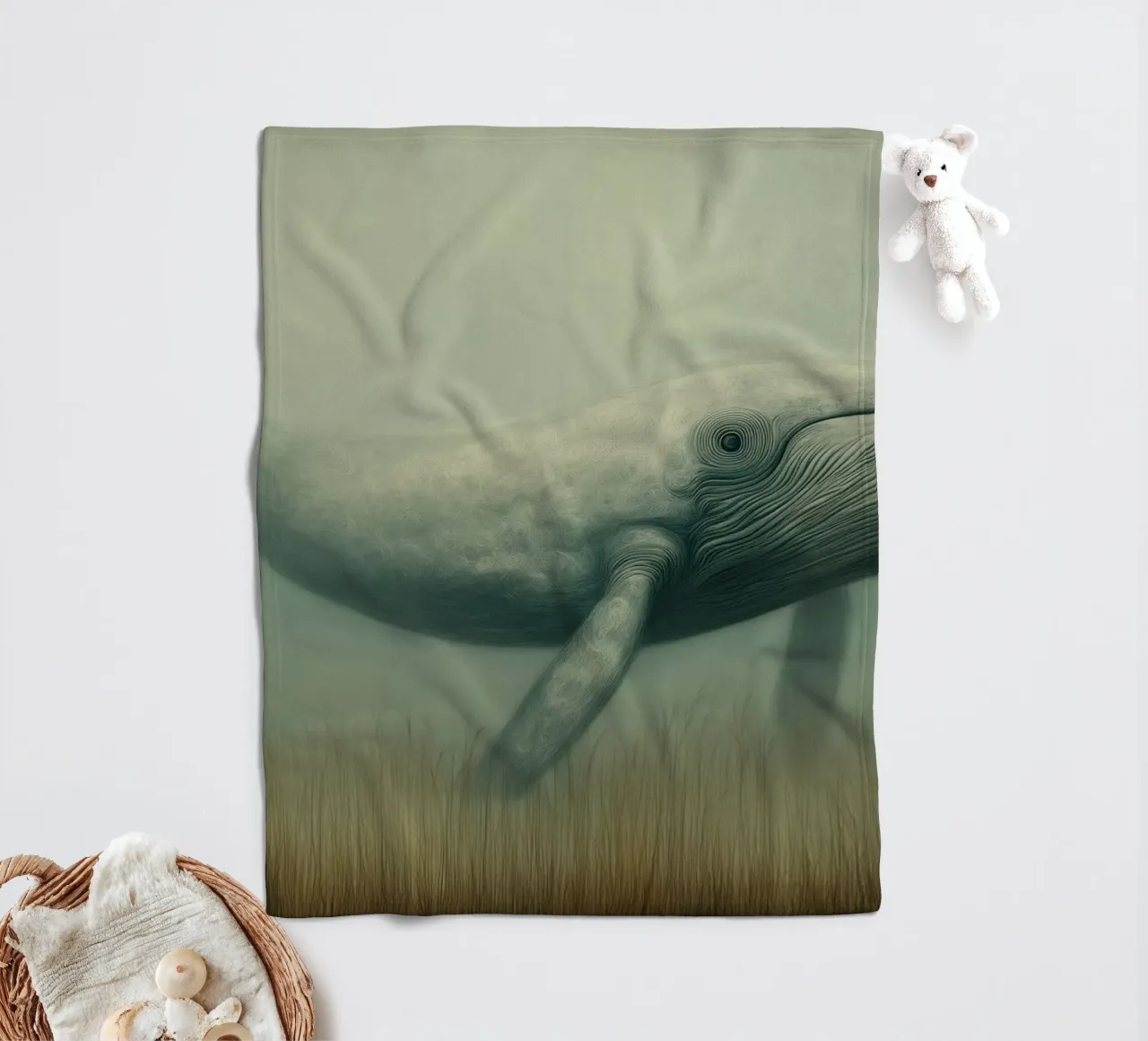 Walvis fleecedeken van Pictura