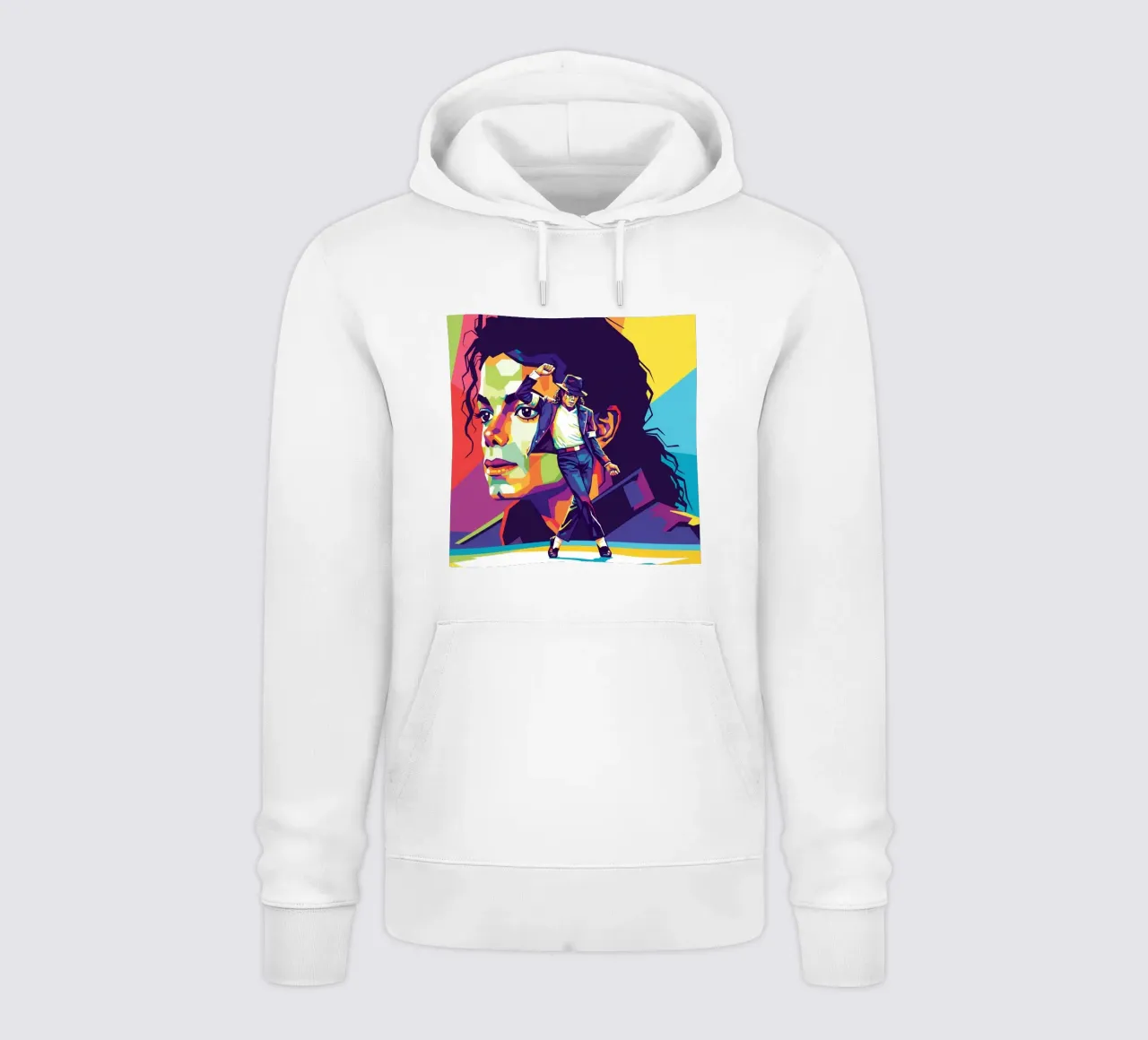 Michael Jackson in WPAP art style felpa con cappuccio da Hantamrata