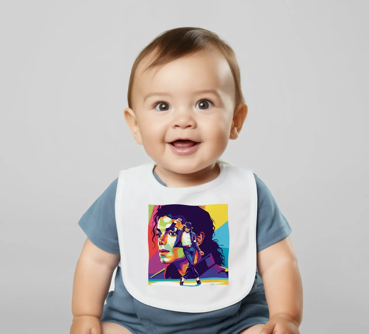 Michael Jackson in WPAP art style bavaglino da Hantamrata