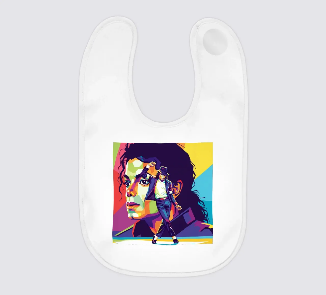 Michael Jackson in WPAP art style Babylätzchen von Hantamrata