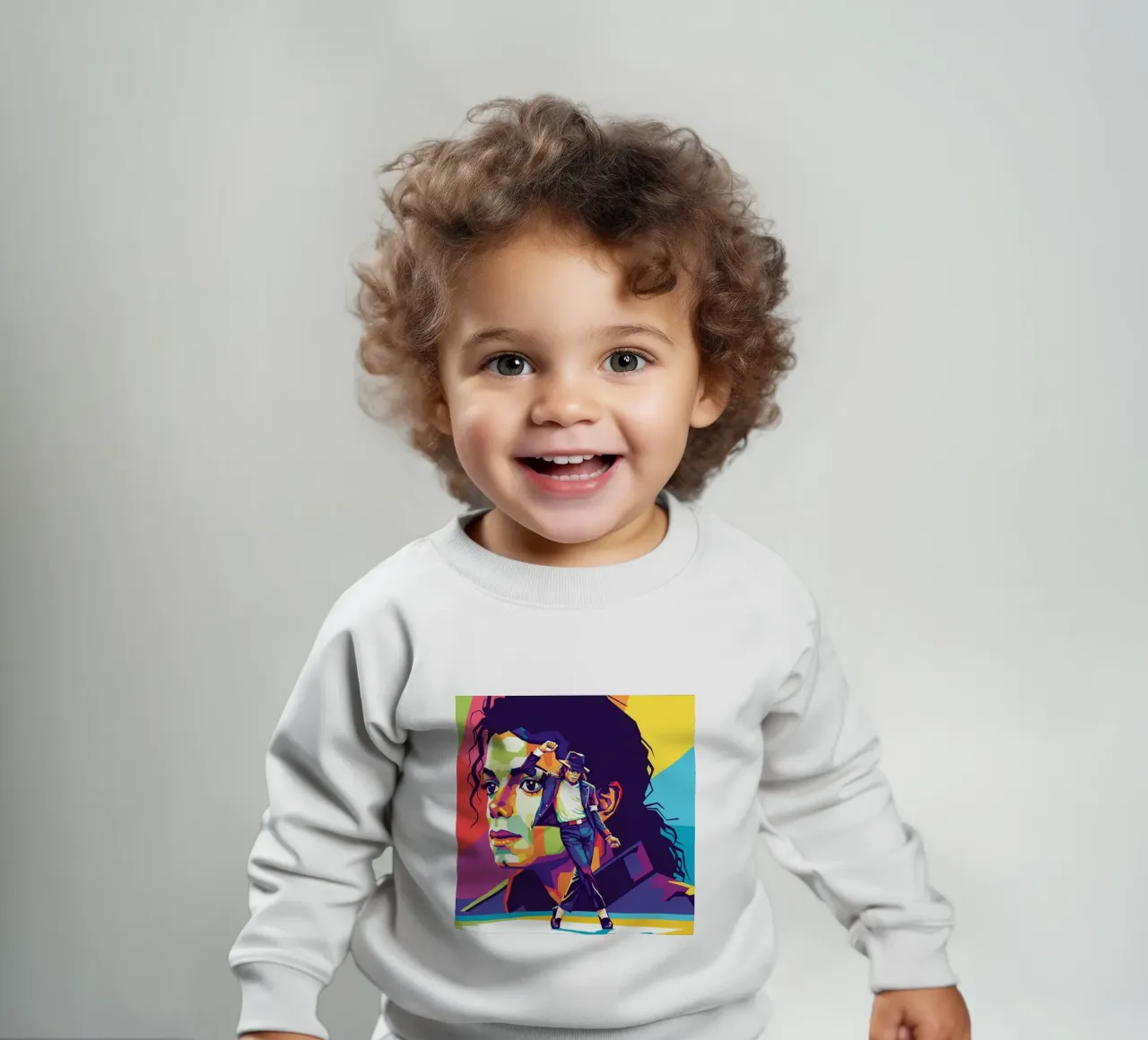 Michael Jackson in WPAP art style felpa neonato da Hantamrata