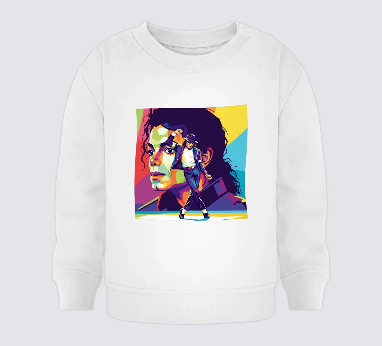 Michael Jackson in WPAP art style felpa neonato da Hantamrata