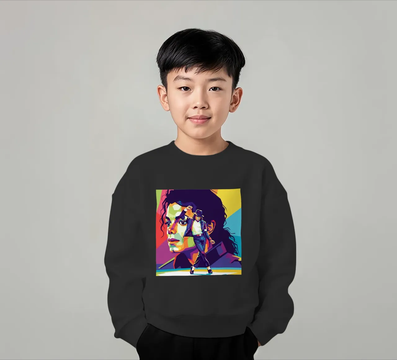 Michael Jackson in WPAP art style felpa bambino da Hantamrata