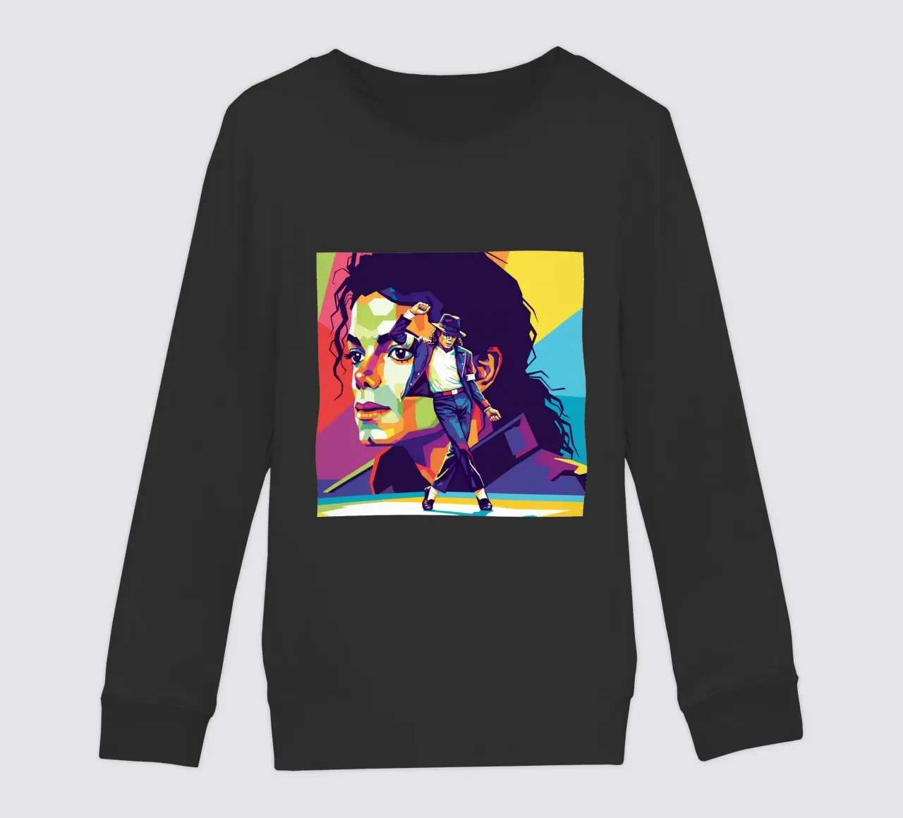 Michael Jackson in WPAP art style felpa bambino da Hantamrata