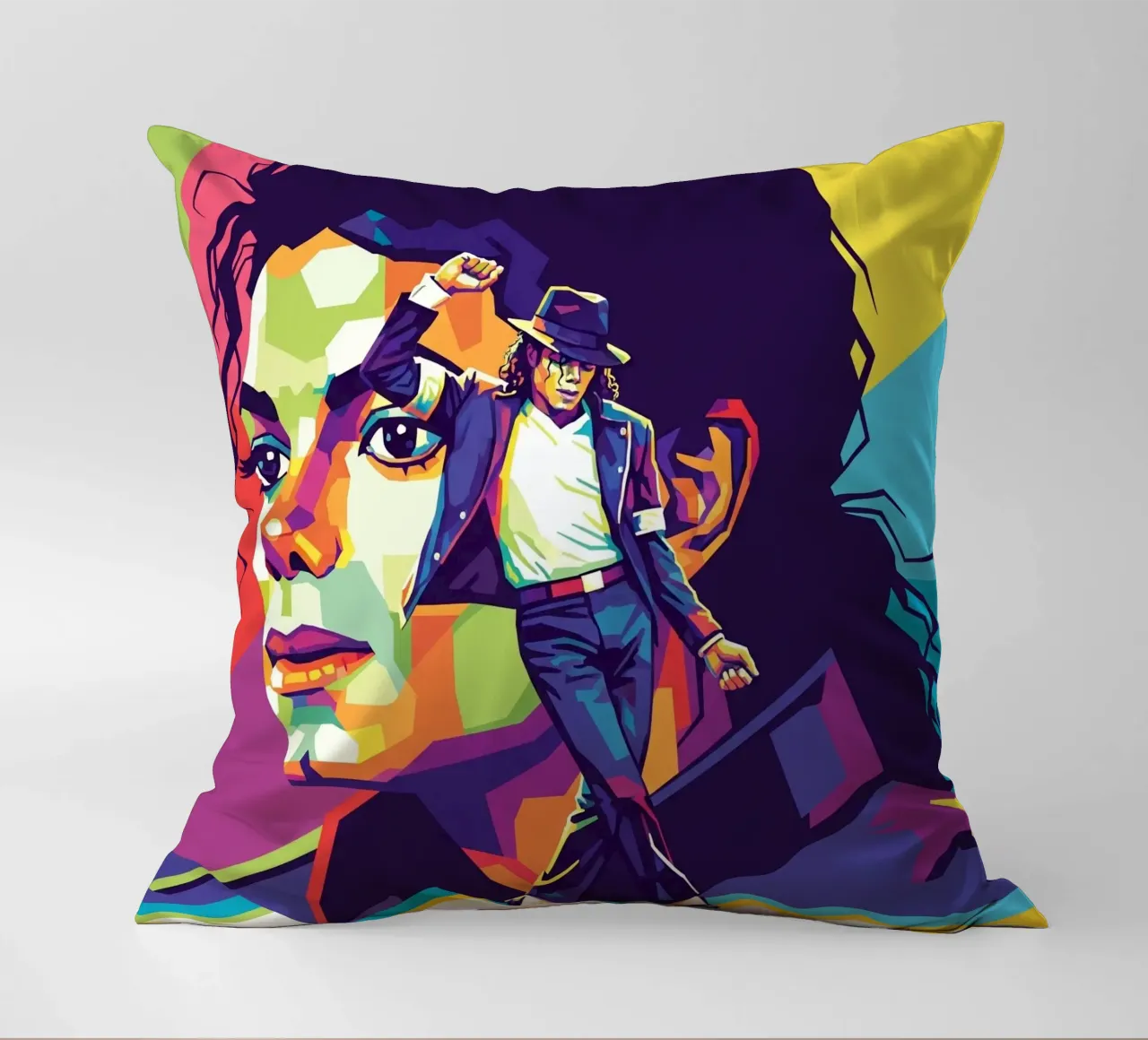 Michael Jackson in WPAP art style cuscino da Hantamrata