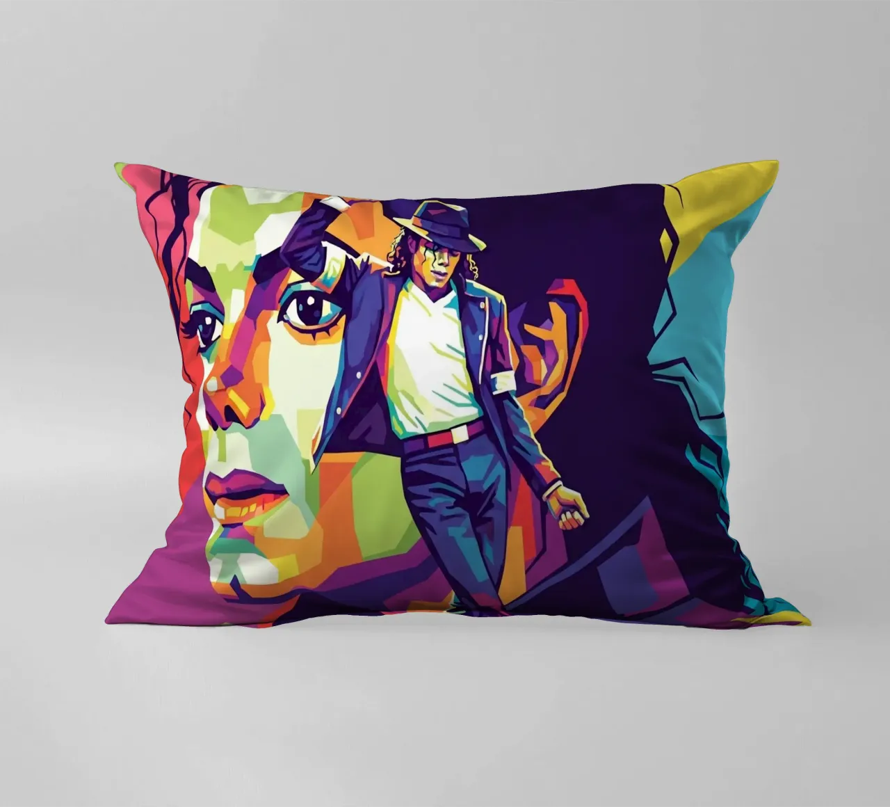 Michael Jackson in WPAP art style cuscino da Hantamrata