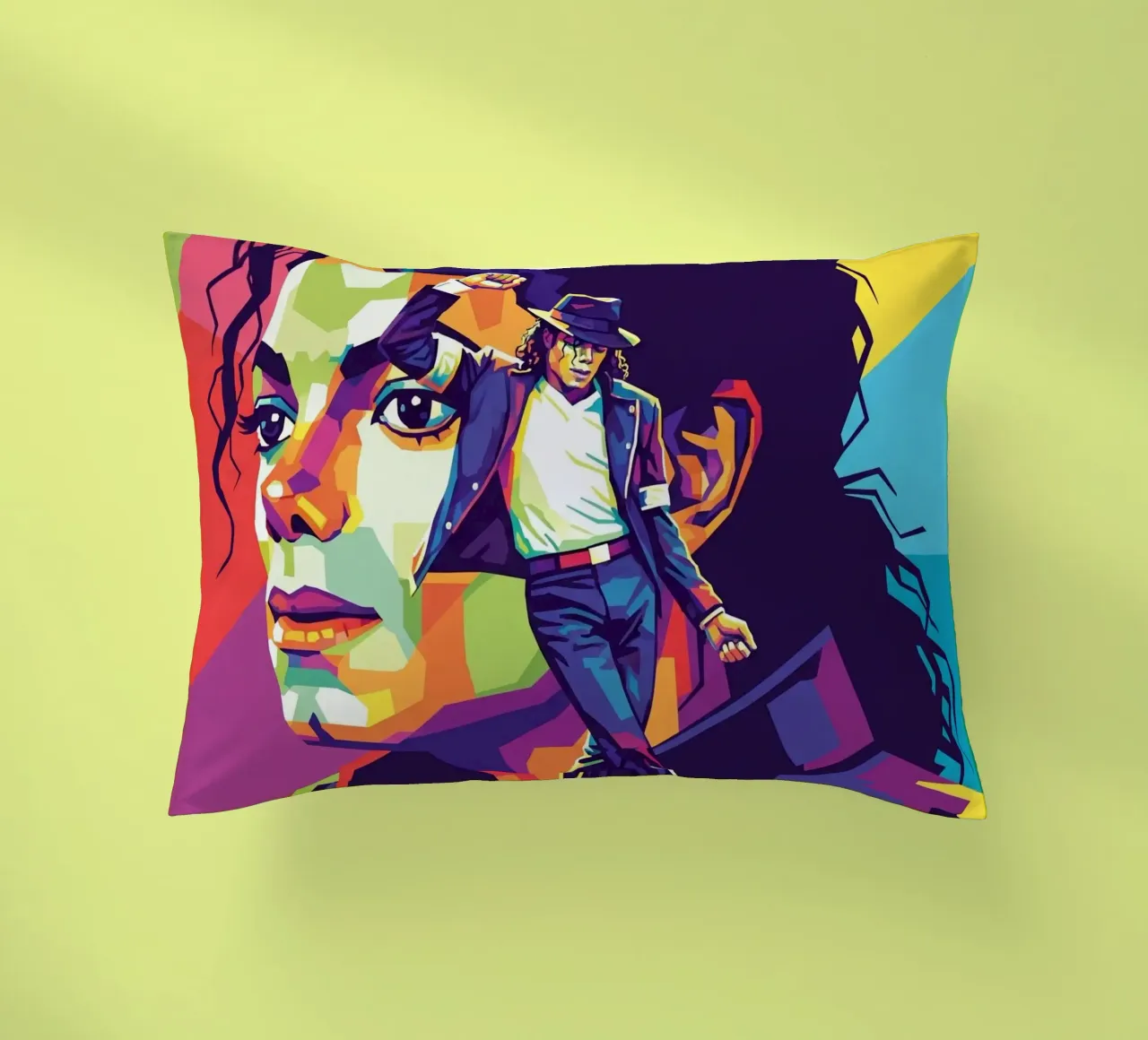 Michael Jackson in WPAP art style cuscino da Hantamrata