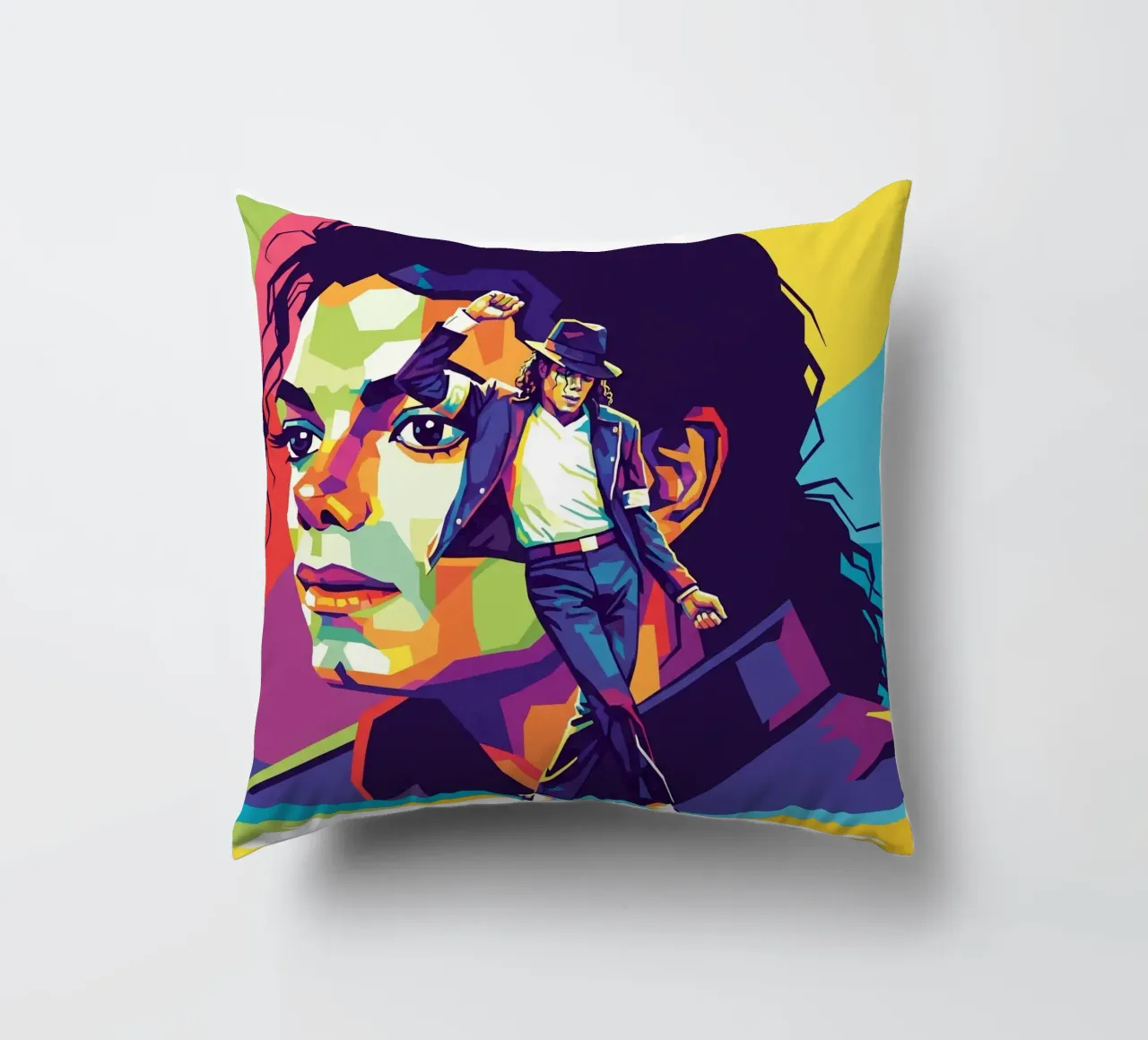 Michael Jackson in WPAP art style cuscino da Hantamrata