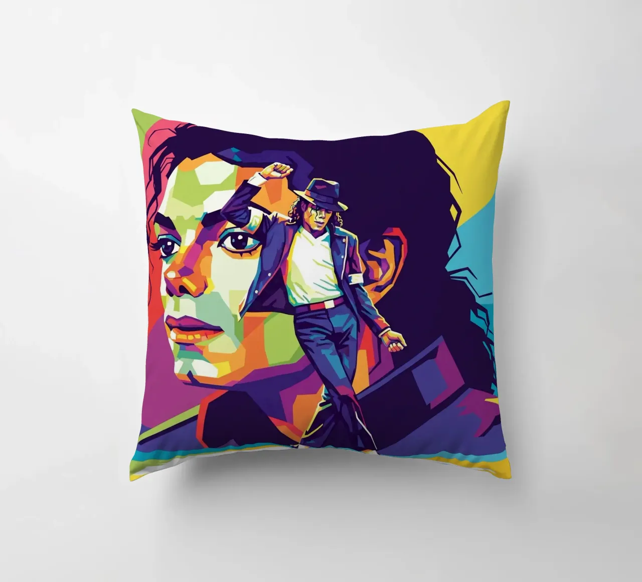 Michael Jackson in WPAP art style cuscino da Hantamrata