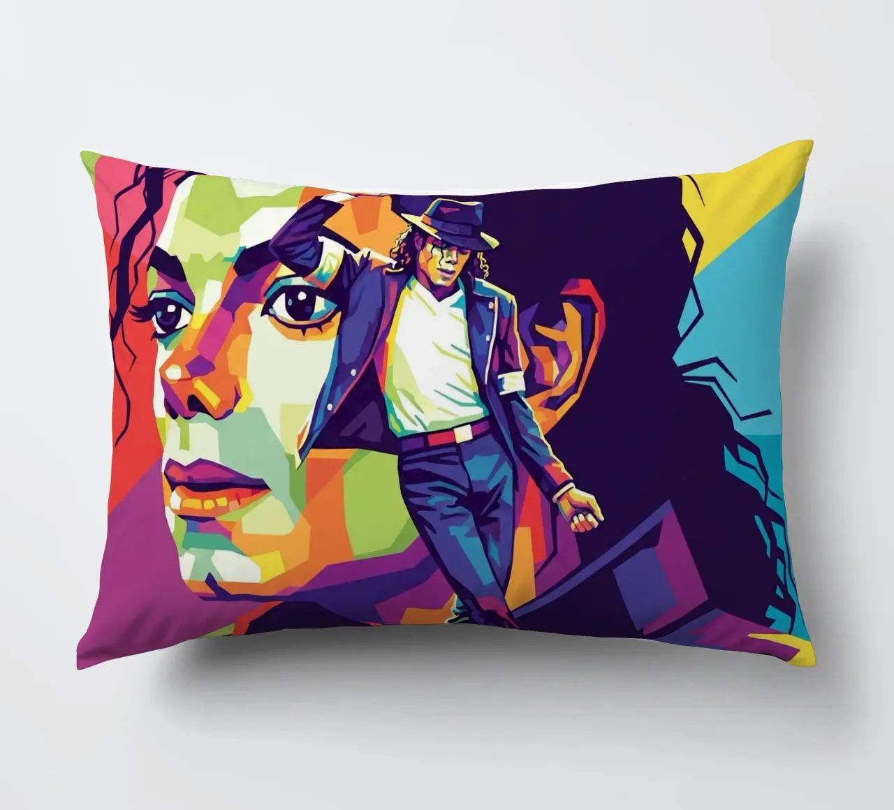 Michael Jackson in WPAP art style cuscino da Hantamrata