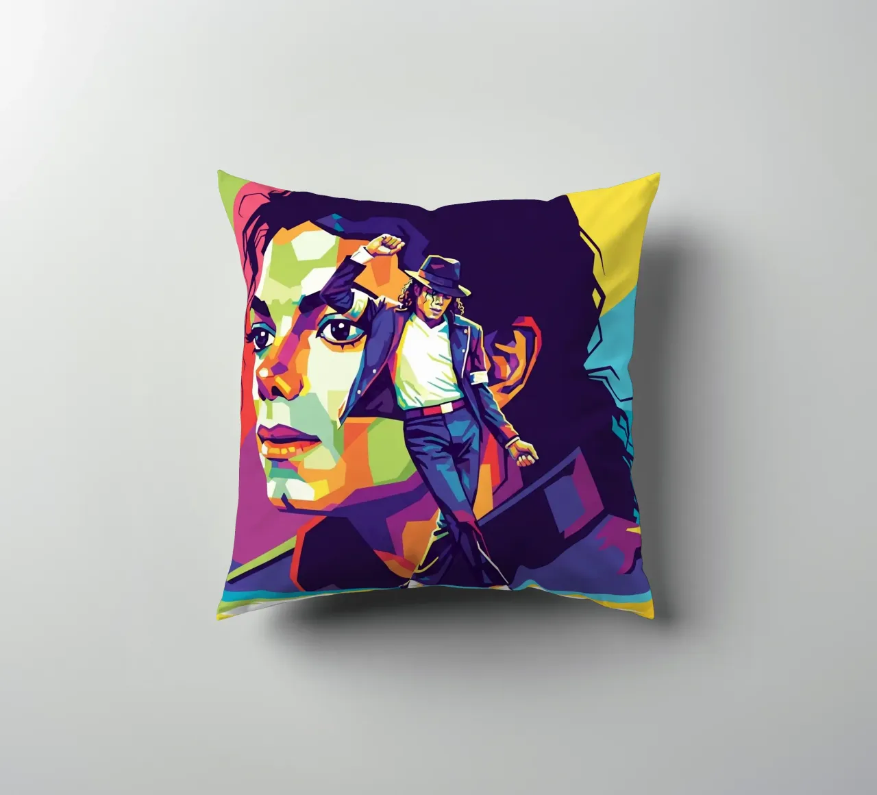 Michael Jackson in WPAP art style cuscino da Hantamrata