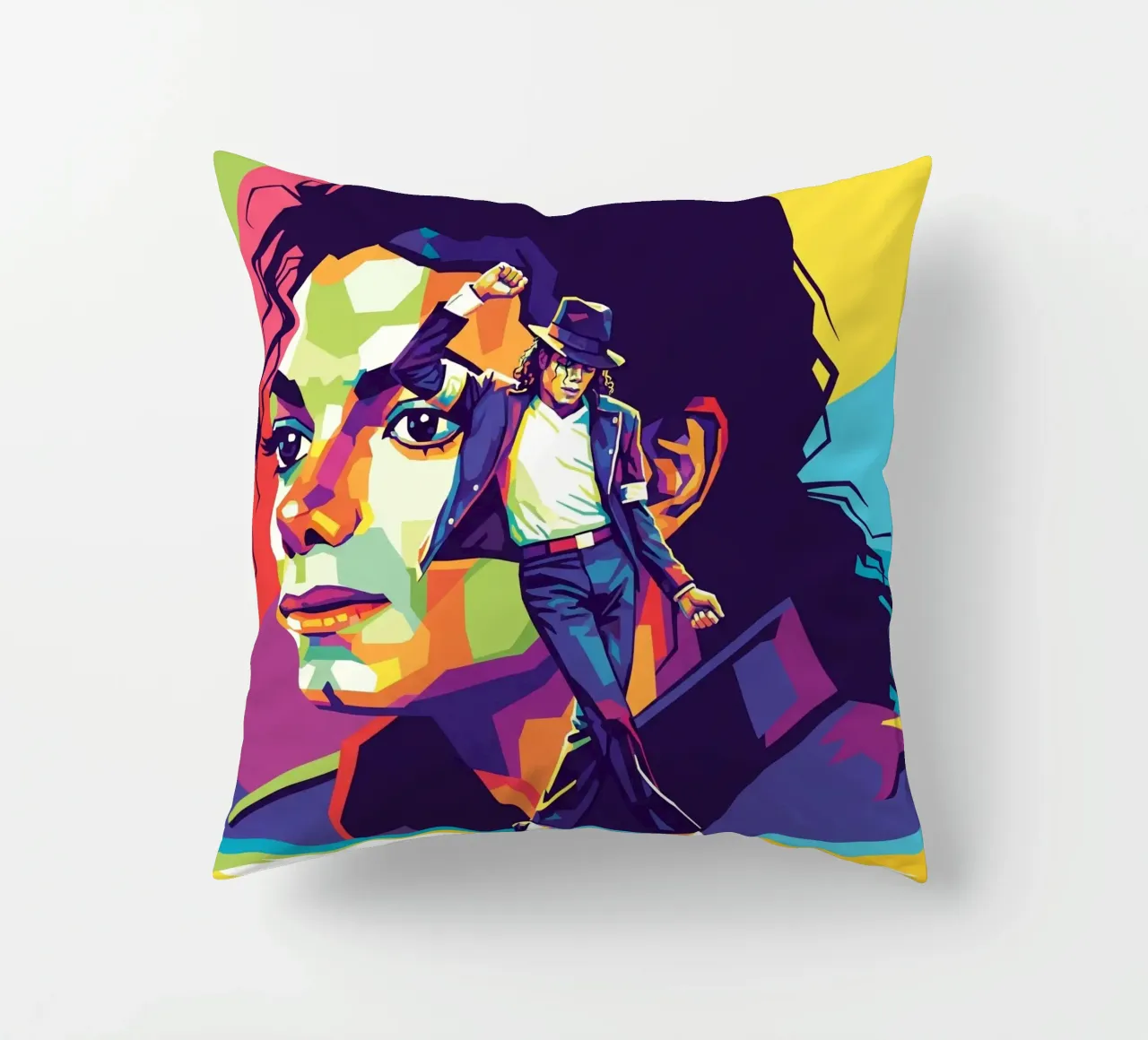 Michael Jackson in WPAP art style cuscino da Hantamrata
