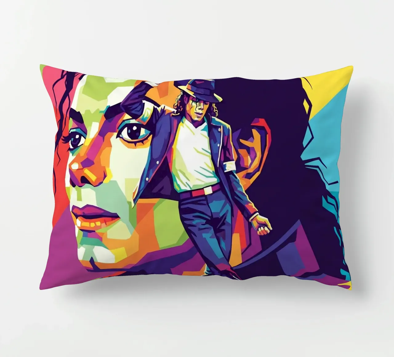 Michael Jackson in WPAP art style cuscino da Hantamrata
