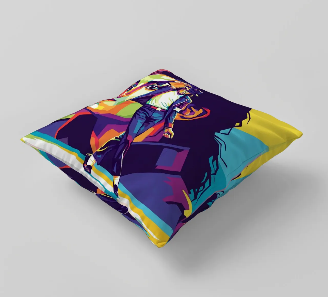 Michael Jackson in WPAP art style cuscino da Hantamrata