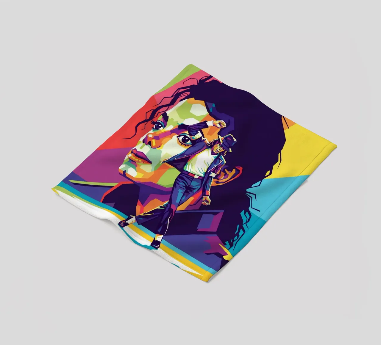 Michael Jackson in WPAP art style coperta in pile da Hantamrata