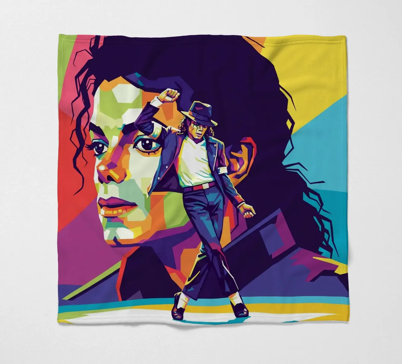 Michael Jackson in WPAP art style coperta in pile da Hantamrata