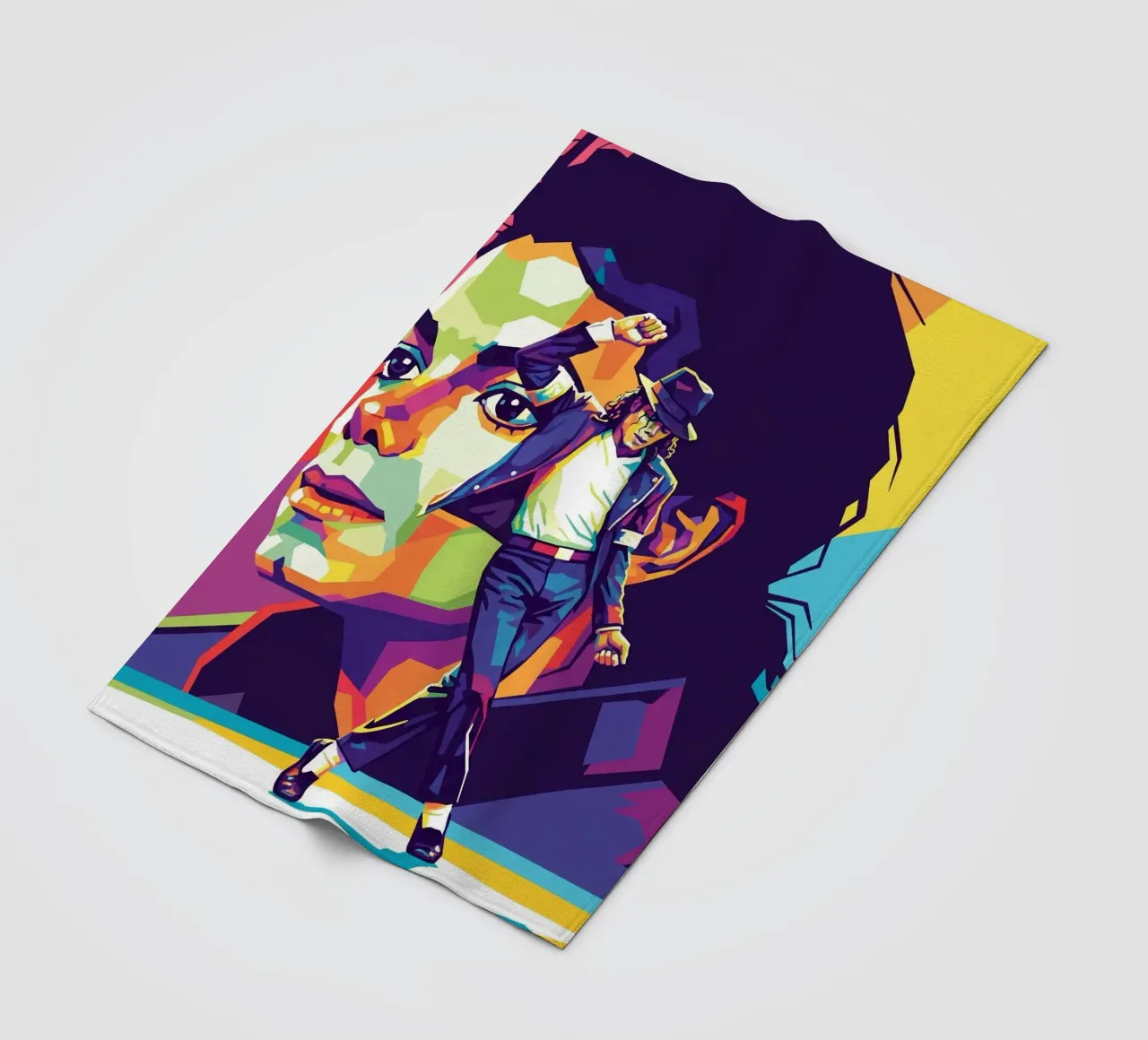 Michael Jackson in WPAP art style coperta in pile da Hantamrata