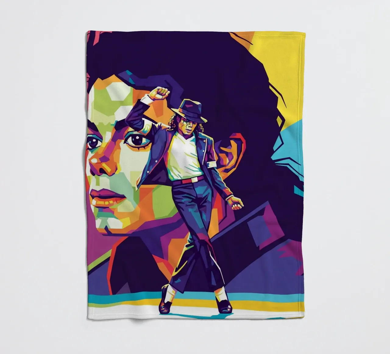 Michael Jackson in WPAP art style coperta in pile da Hantamrata