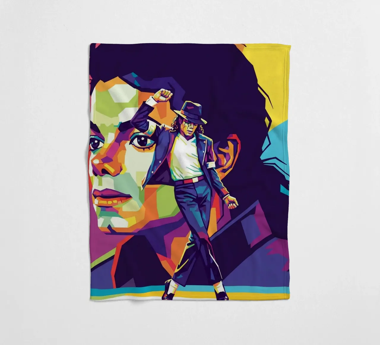 Michael Jackson in WPAP art style coperta in pile da Hantamrata
