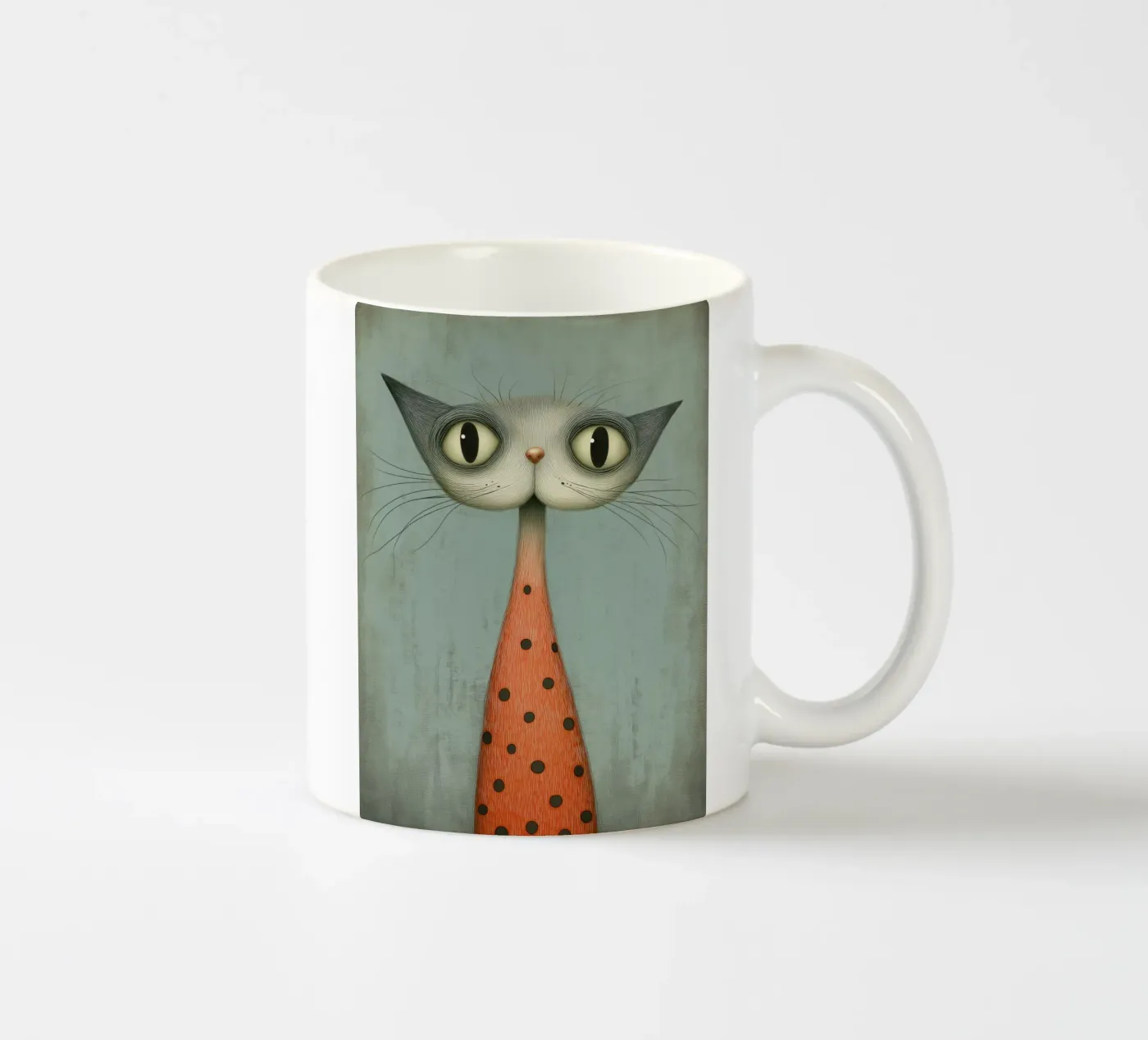 Kat ceramic mug by Pictura