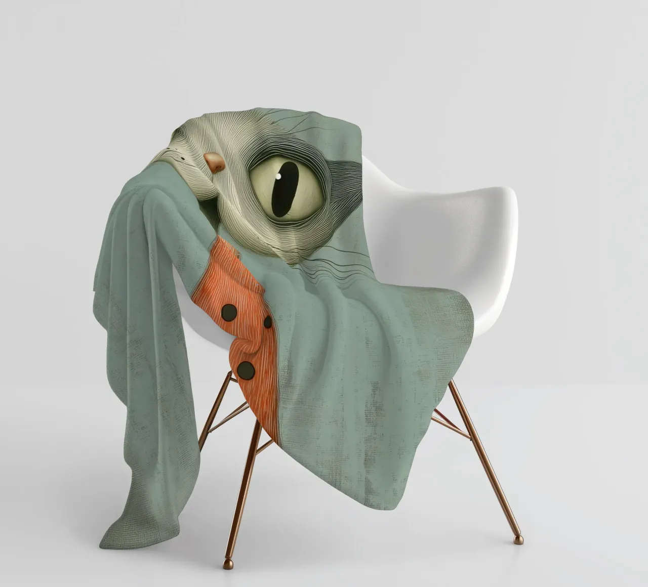 Kat Fleecedecke von Pictura