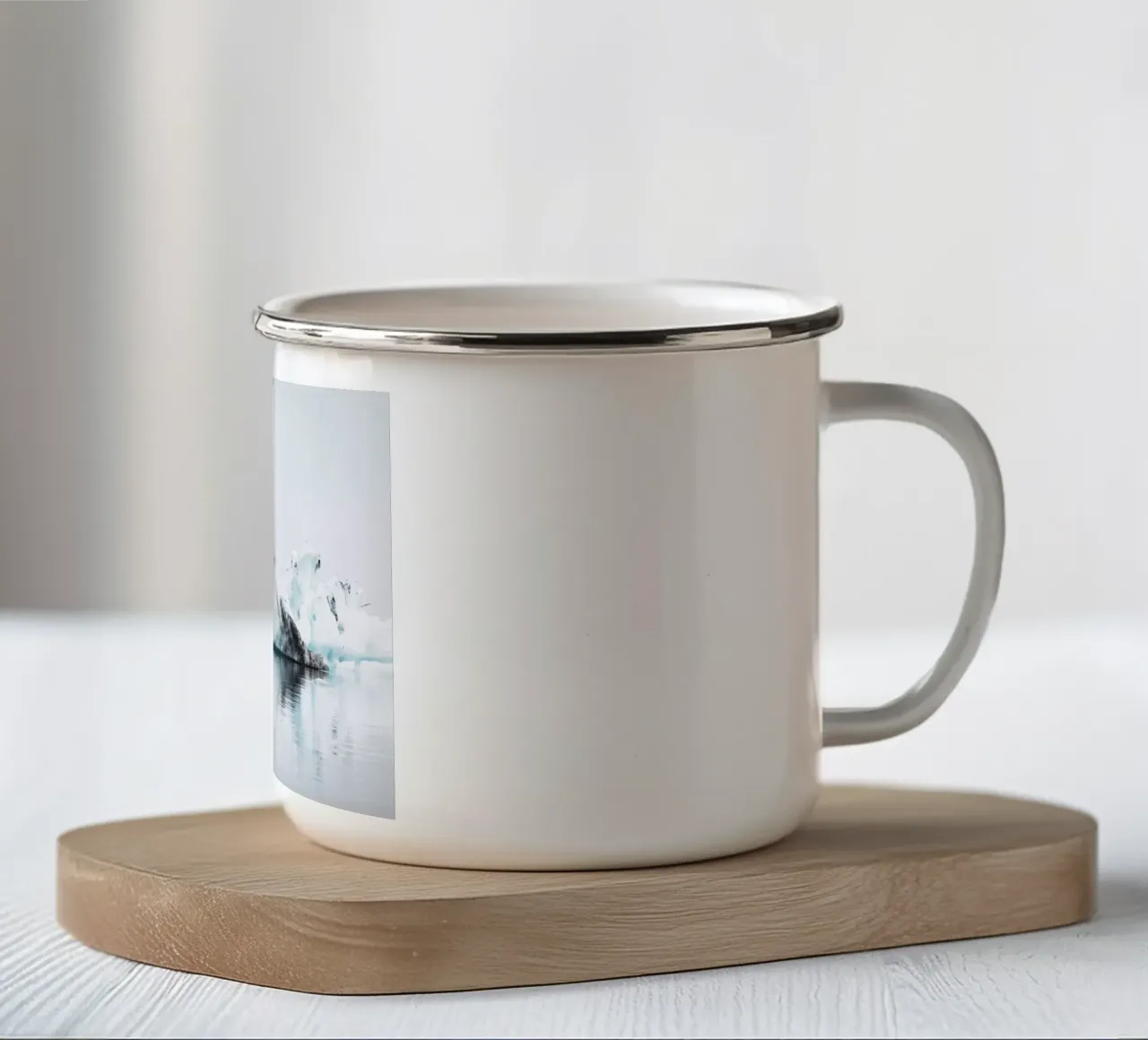 Iceberg a Jökulsarlon tazza in smalto da thetraveller