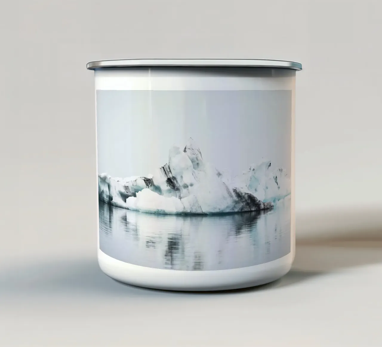 Iceberg a Jökulsarlon tazza in smalto da thetraveller