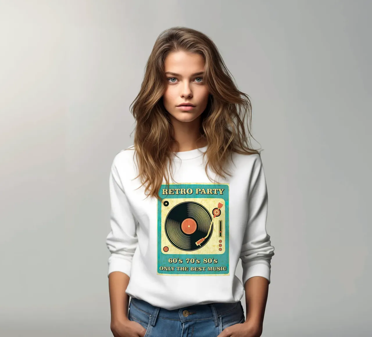 Musica retrò e dischi in vinile d'epoca felpa da Steve shop