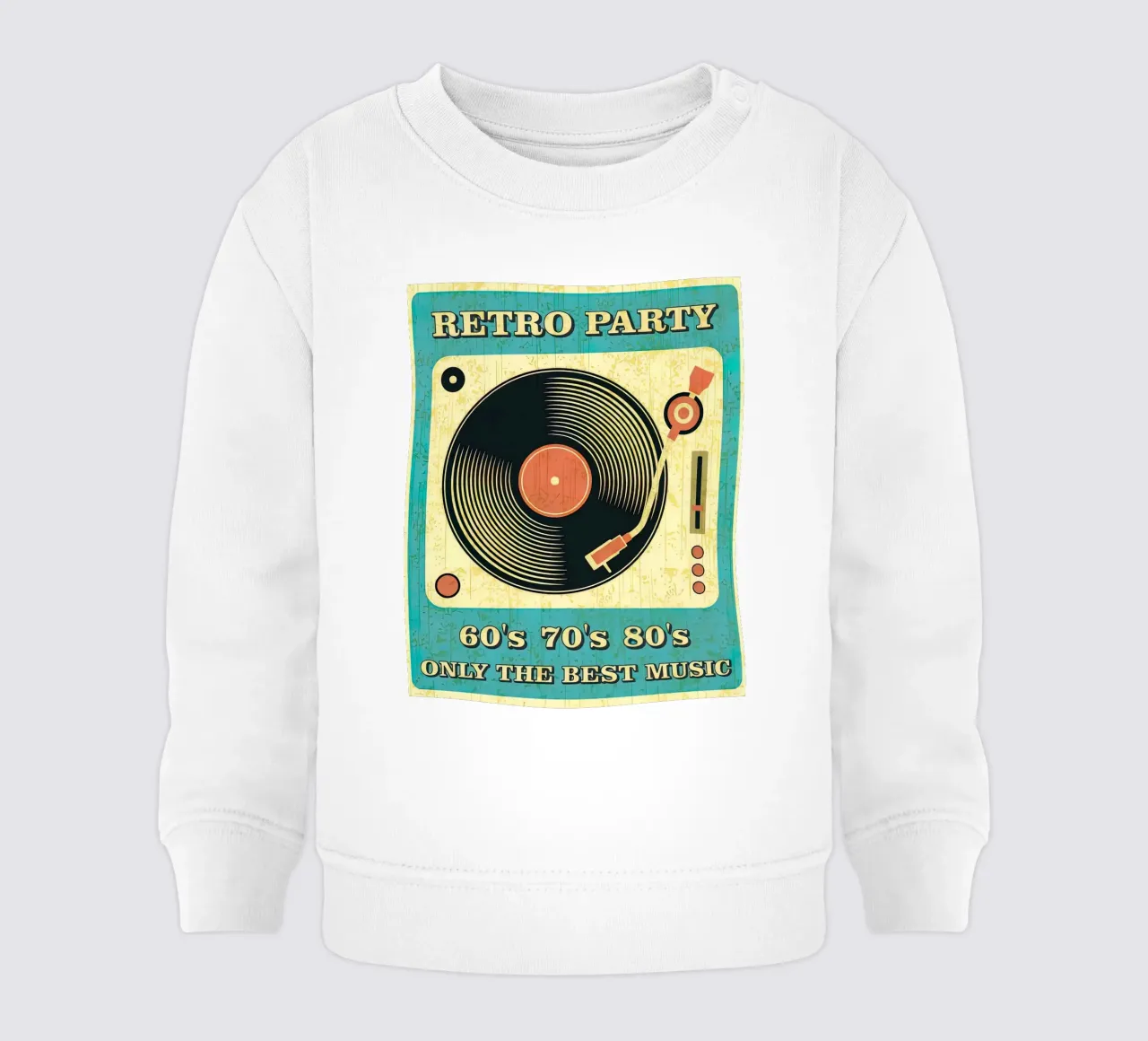 Musica retrò e dischi in vinile d'epoca felpa neonato da Steve shop
