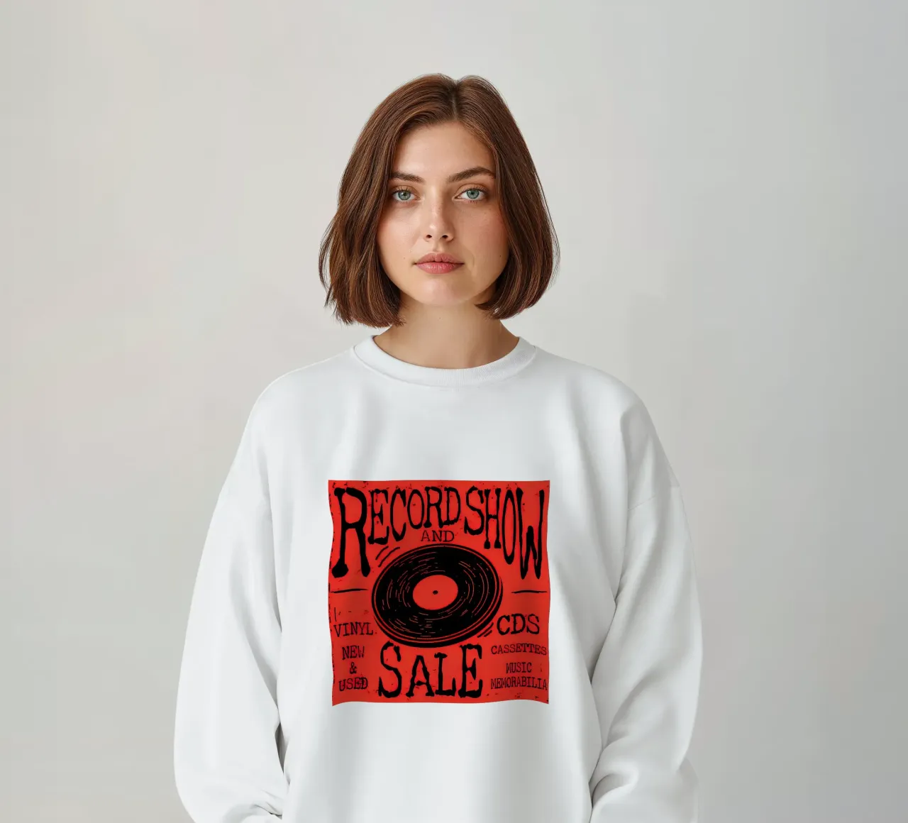 Volantino del Retro Record Show felpa da Steve shop