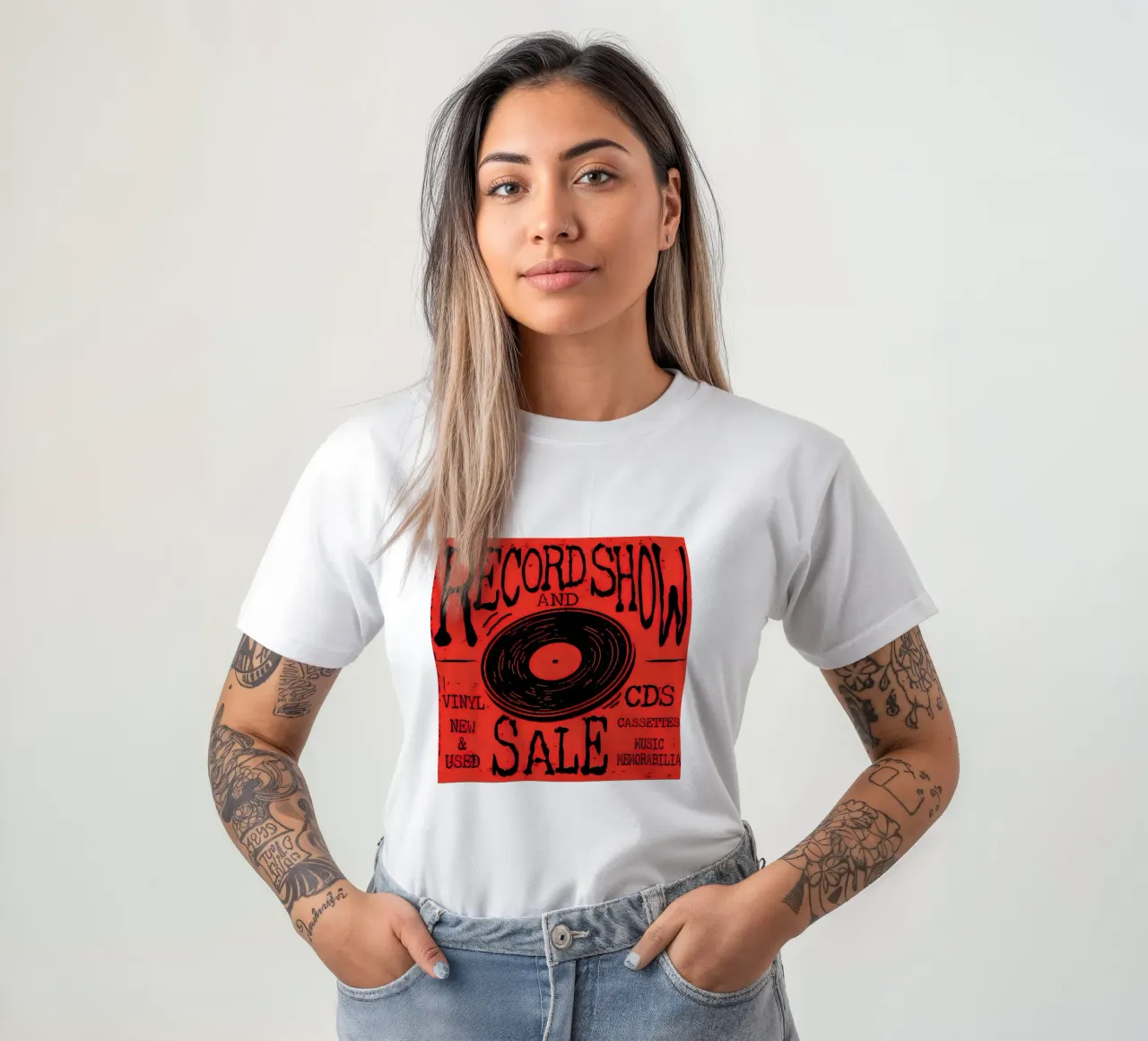 Volantino del Retro Record Show t-shirt da Steve shop