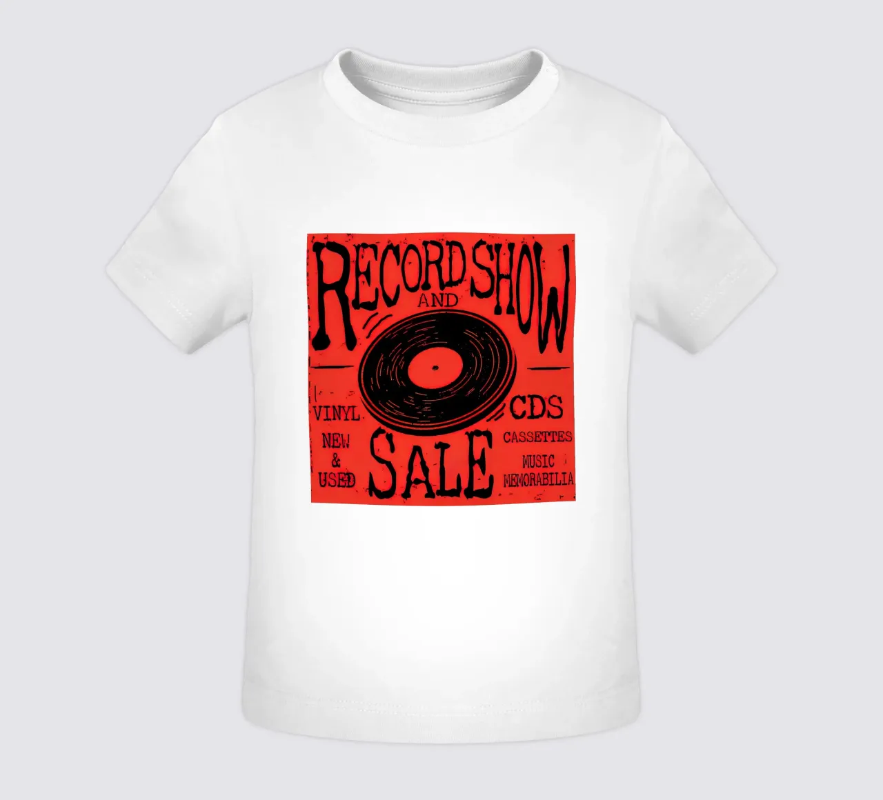 Volantino del Retro Record Show maglietta neonato da Steve shop
