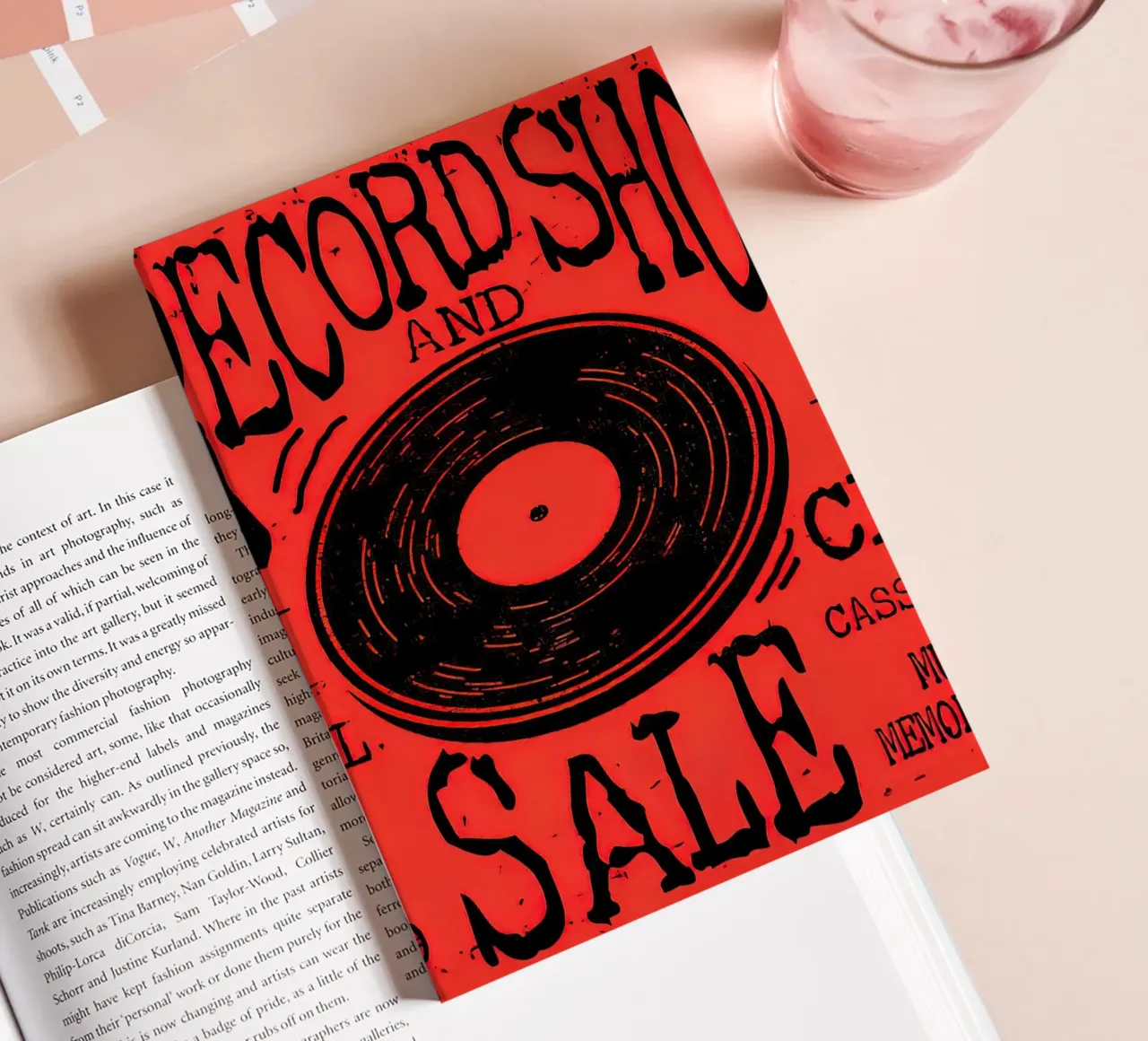 Retro Record Show flyer notebook by Steve shop