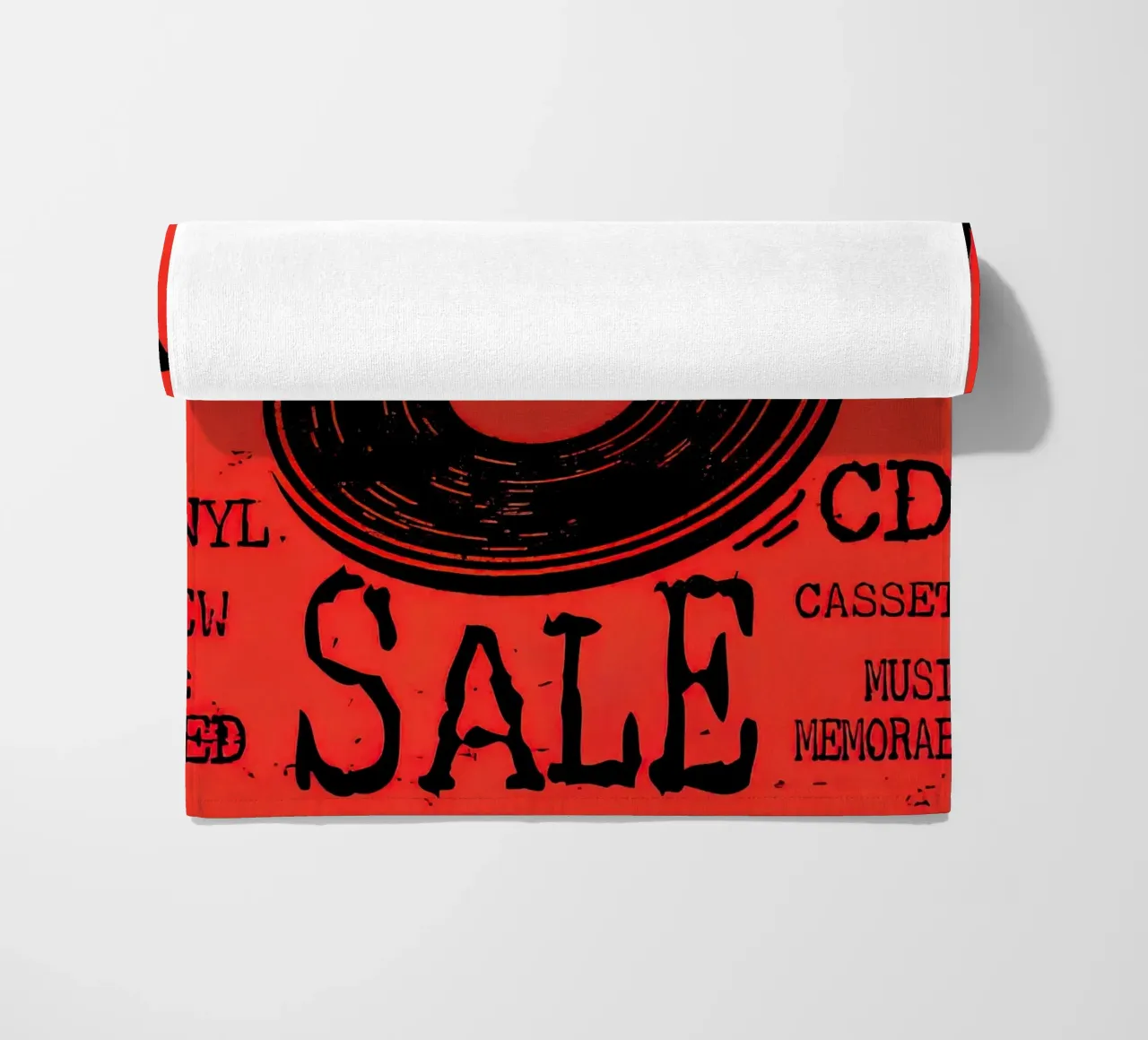 Volantino del Retro Record Show telo mare da Steve shop