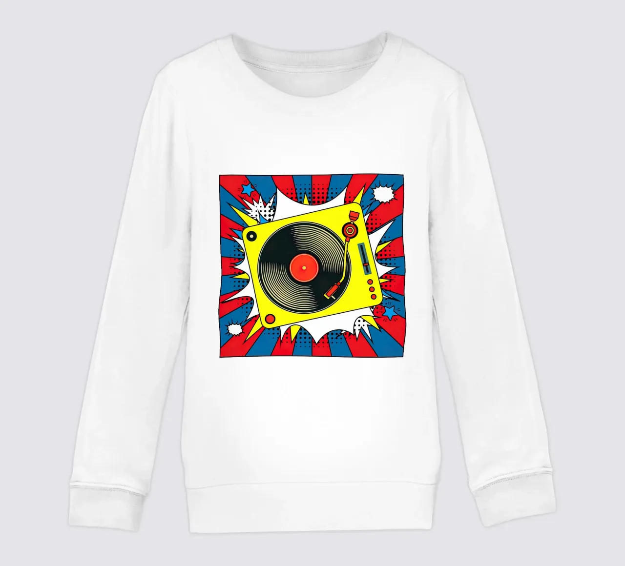 Disco in vinile d'epoca su bolla vocale di esplosione in Pop felpa bambino da Steve shop