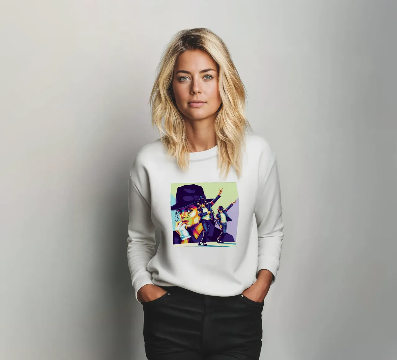 Michael Jackson style felpa da Hantamrata